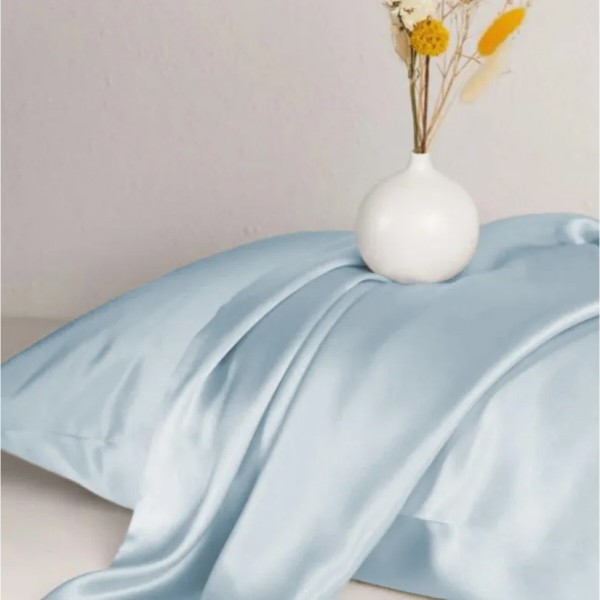 Фото - Комплект постельного белья MirSon Satin Light Pro 10-019 Gray-blue 220х240 (2200011024523)